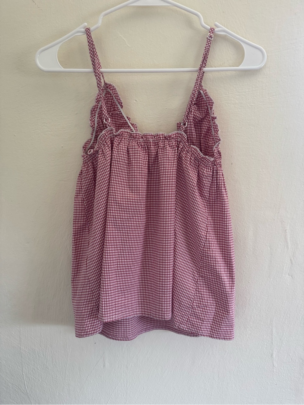 Red and white  Ruffle Cami Tank - Picture 6 of 7